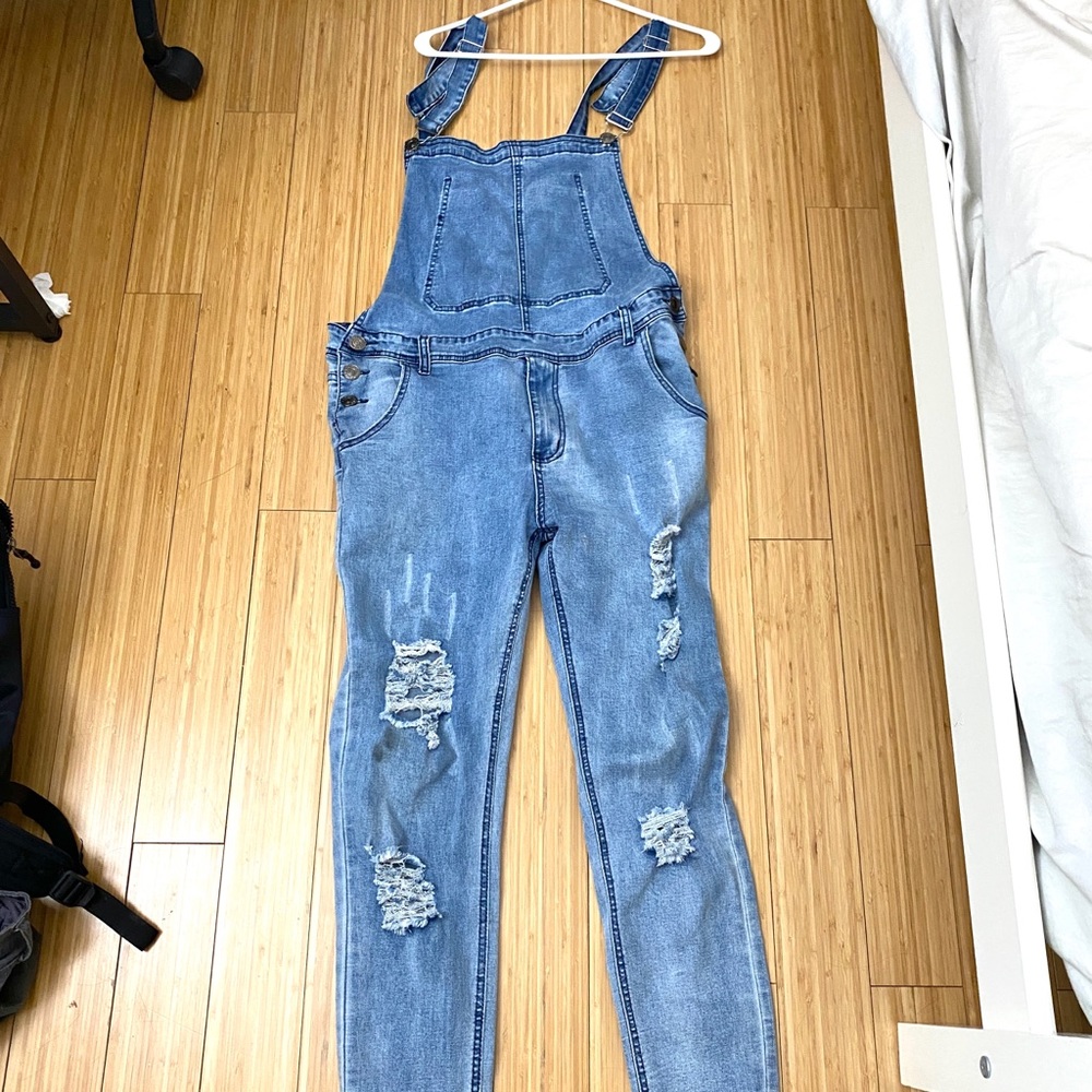 Denim overalls